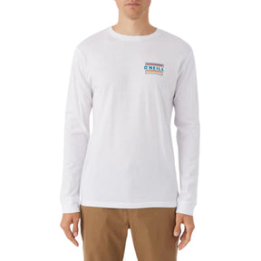 O'Neill Working Stiff Long Sleeve Tee in White - BoardCo