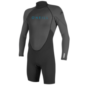 Oneill Youth Reactor-2 2mm Back Zip Long Sleeve Spring Suit in Black and Graphite - BoardCo