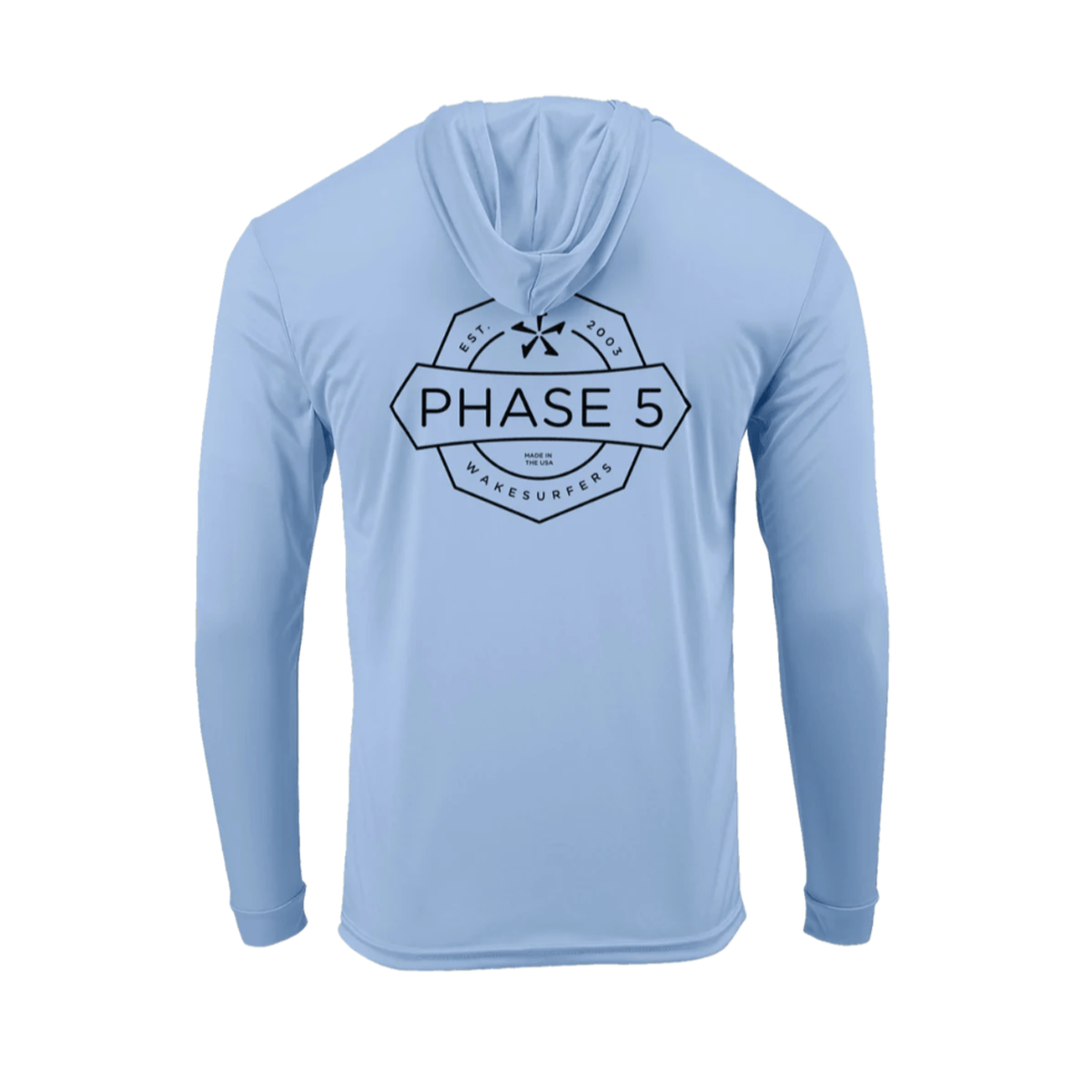 Phase 5 Banner SPF Hoodie in Blue Mist - BoardCo