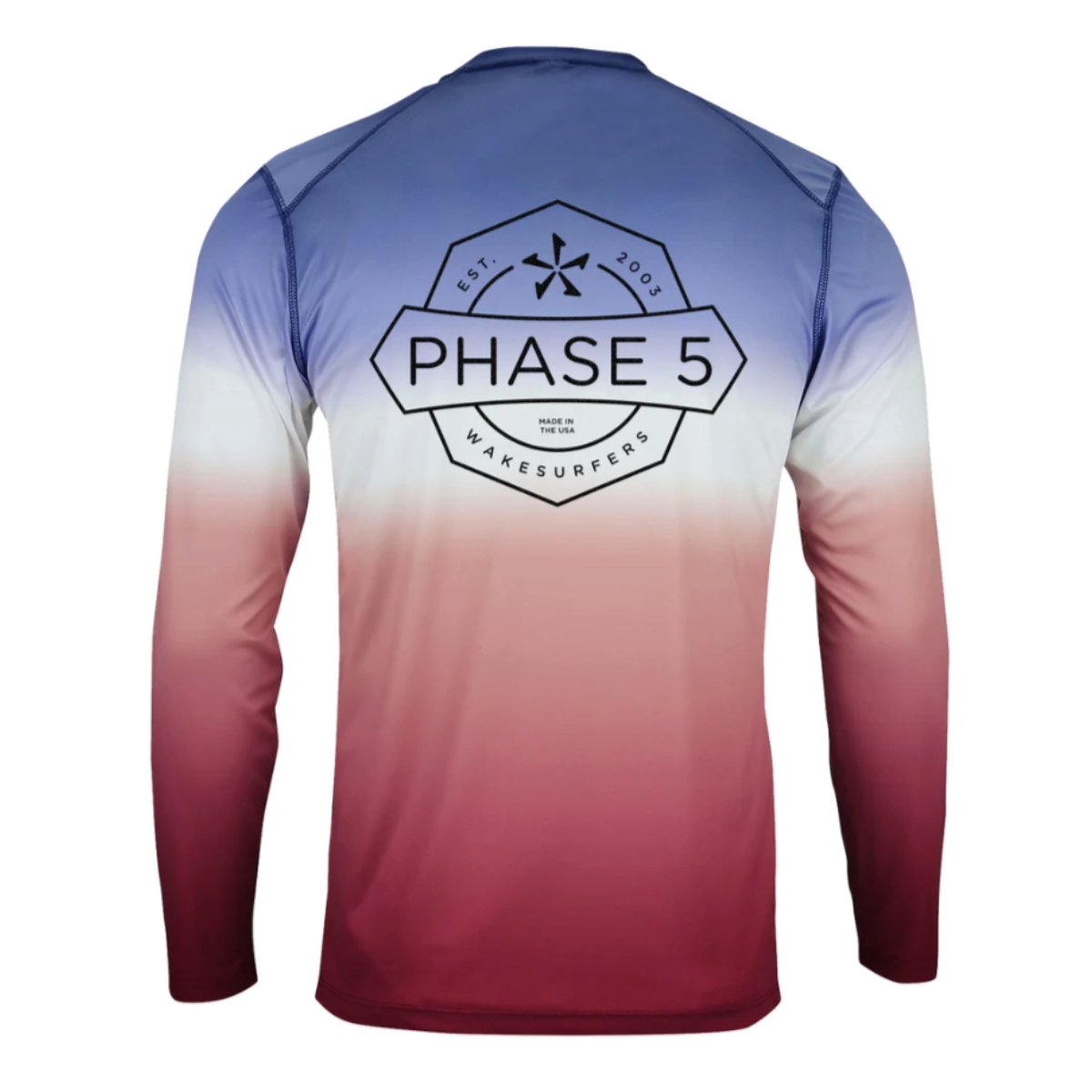 Phase 5 Banner SPF Long Sleeve in Navy/Red - BoardCo