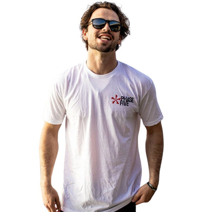 Phase 5 Classic Logo Tee in White - BoardCo