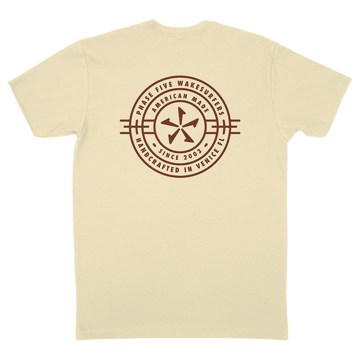 Phase 5 Compass Tee in Cream - BoardCo