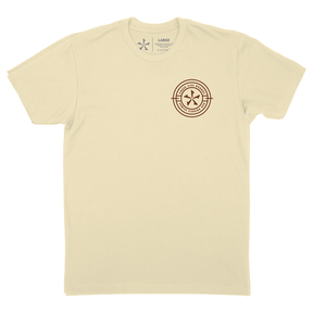 Phase 5 Compass Tee in Cream - BoardCo
