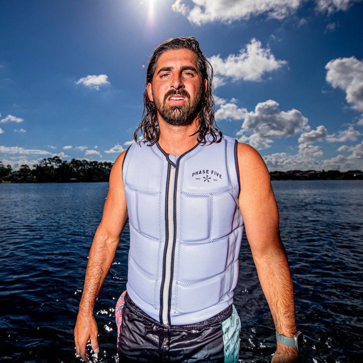 Phase 5 Men's Comp Wake Vest in Light Grey 2024 - BoardCo