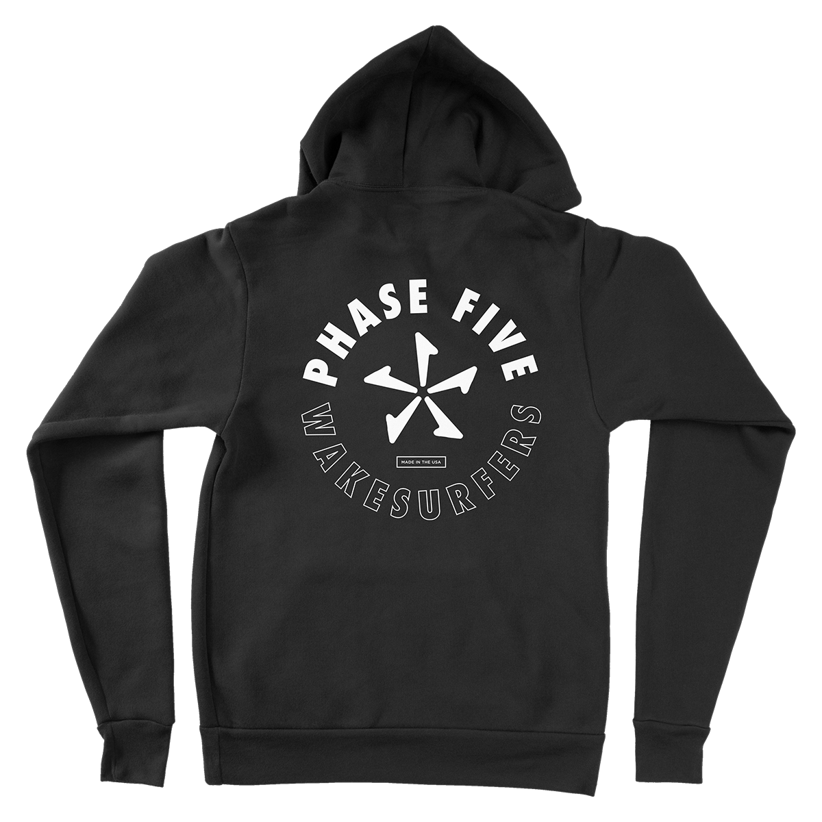 Phase 5 USA Made Fleece Pullover Hoodie in Black - BoardCo