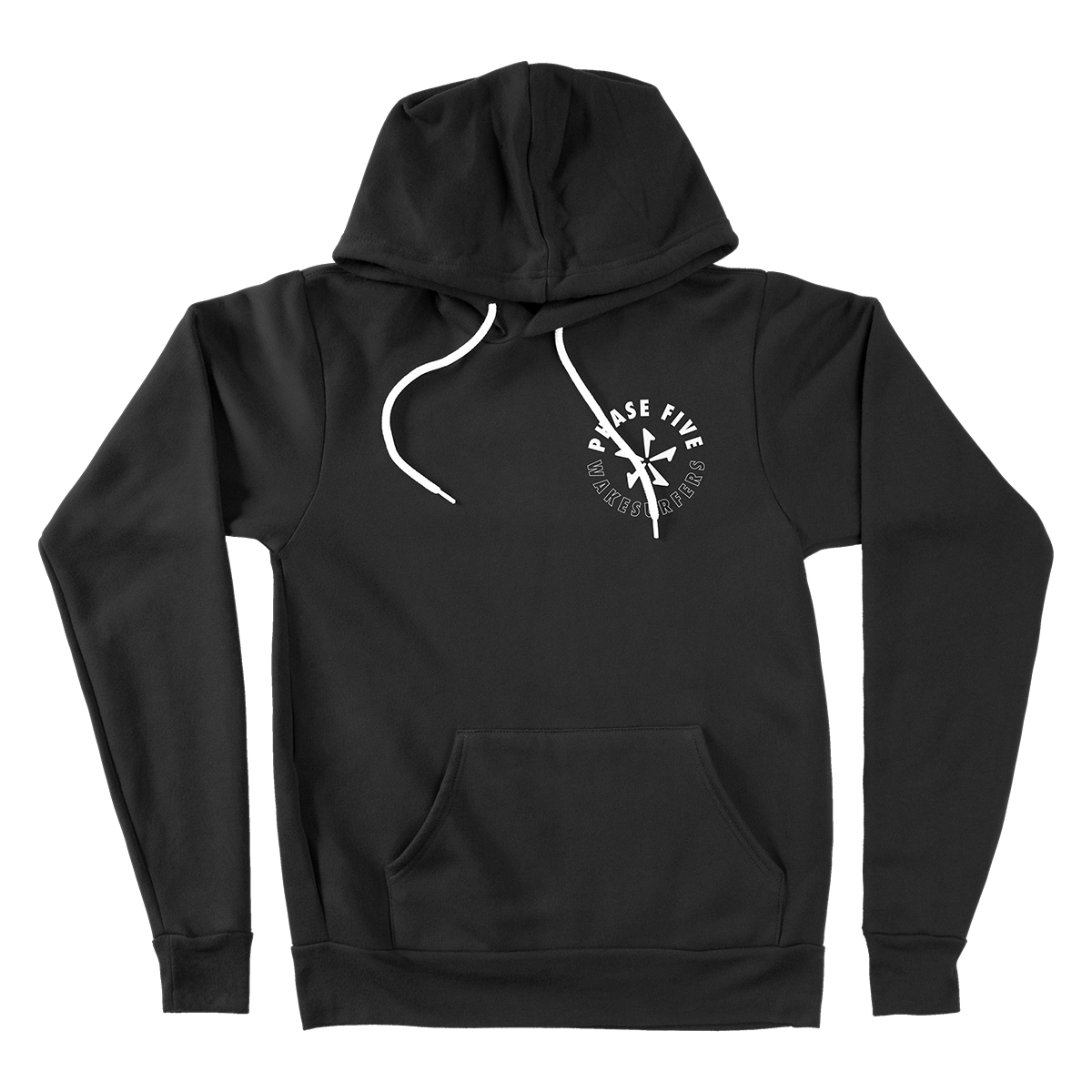 Phase 5 USA Made Fleece Pullover Hoodie in Black - BoardCo