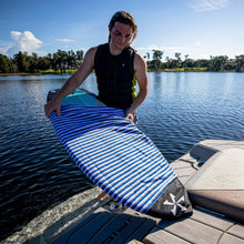 Phase 5 Wakesurf Board Sock in White/Blue - BoardCo