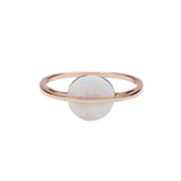 Pura Vida Opal Saturn Ring in Rose Gold - BoardCo