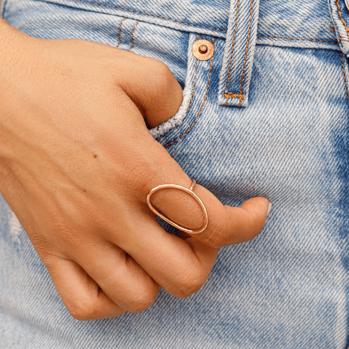 Pura Vida Oval Open Ring in Silver - BoardCo