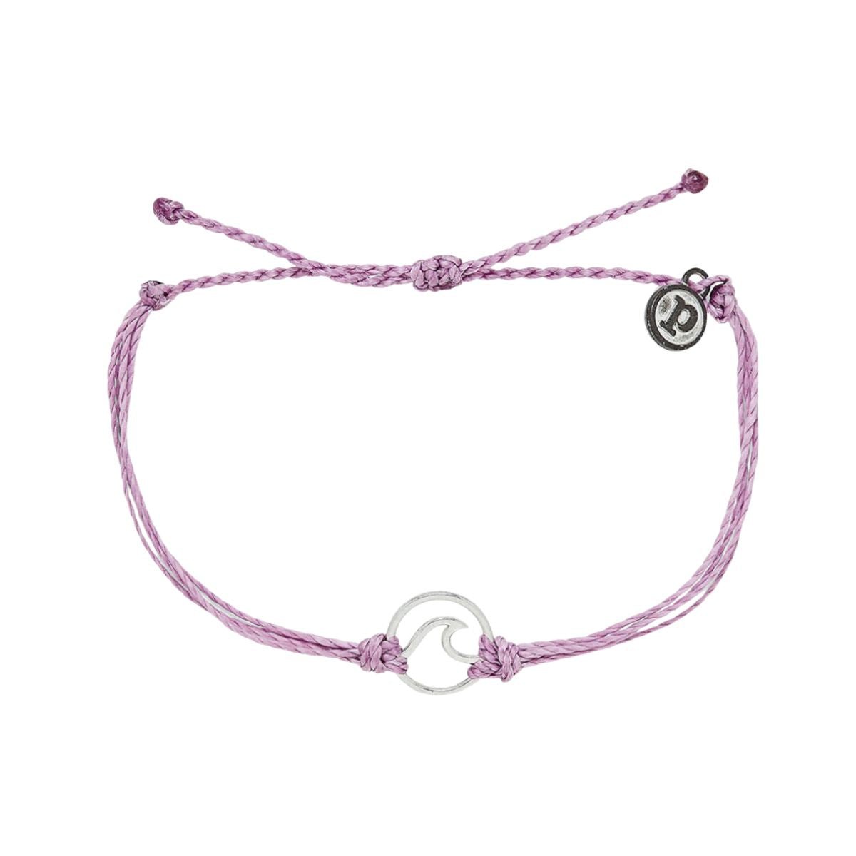 Pura Vida Silver Wave Bracelet in Lavender - BoardCo