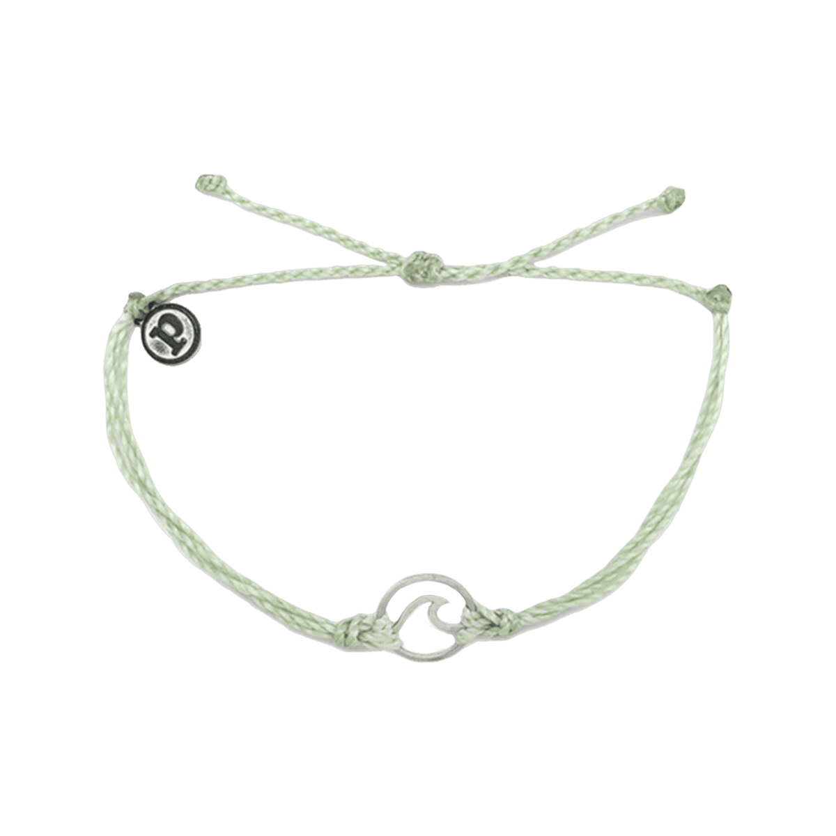 Pura Vida Silver Wave Bracelet in Minty Green - BoardCo