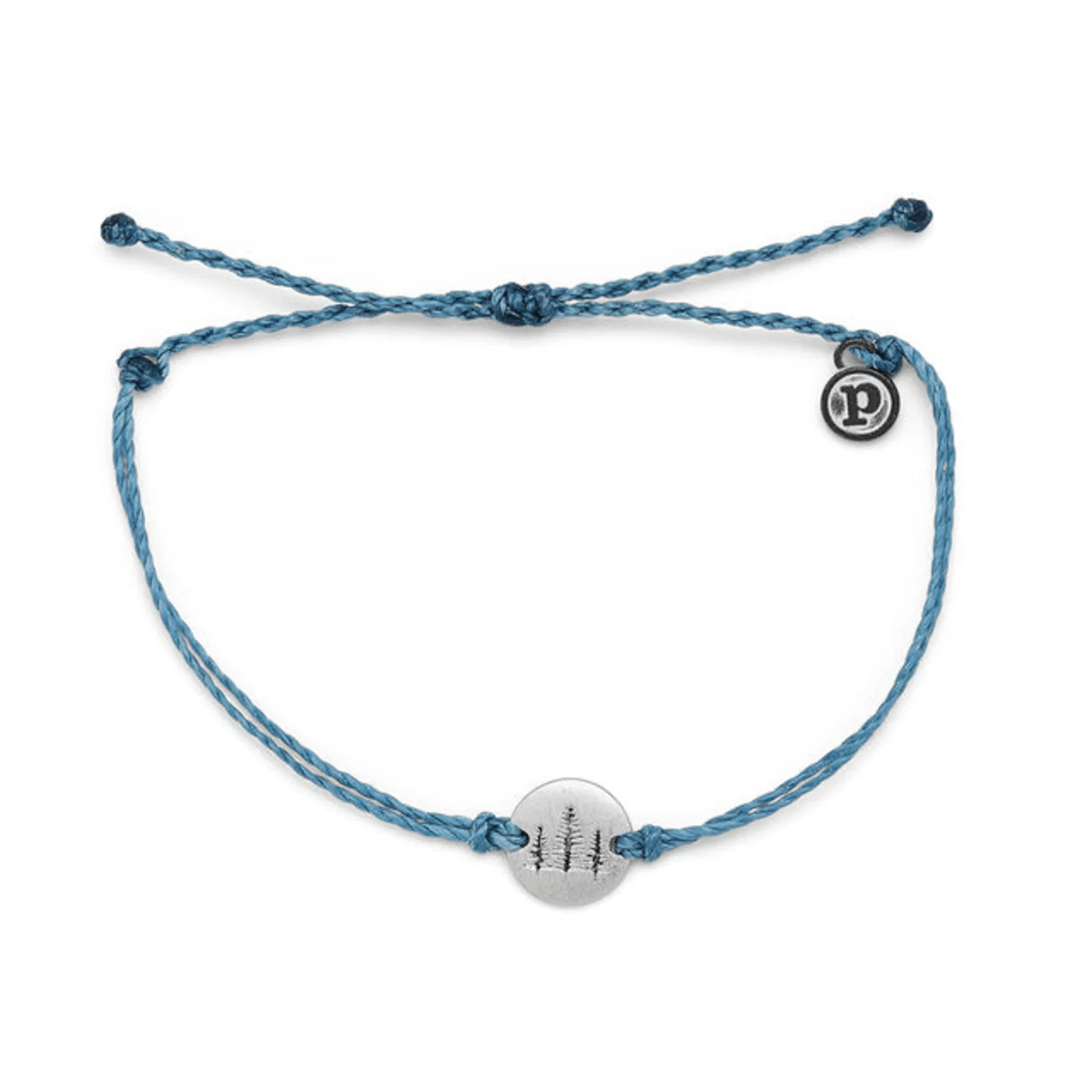 Pura Vida Wander Silver Bracelet in Dusty Blue - BoardCo