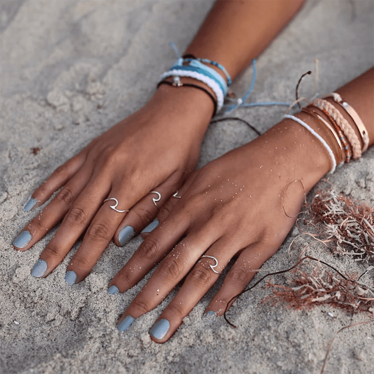 Pura vida rose gold wave pack deals