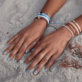 Pura Vida Wave Ring in Silver - BoardCo