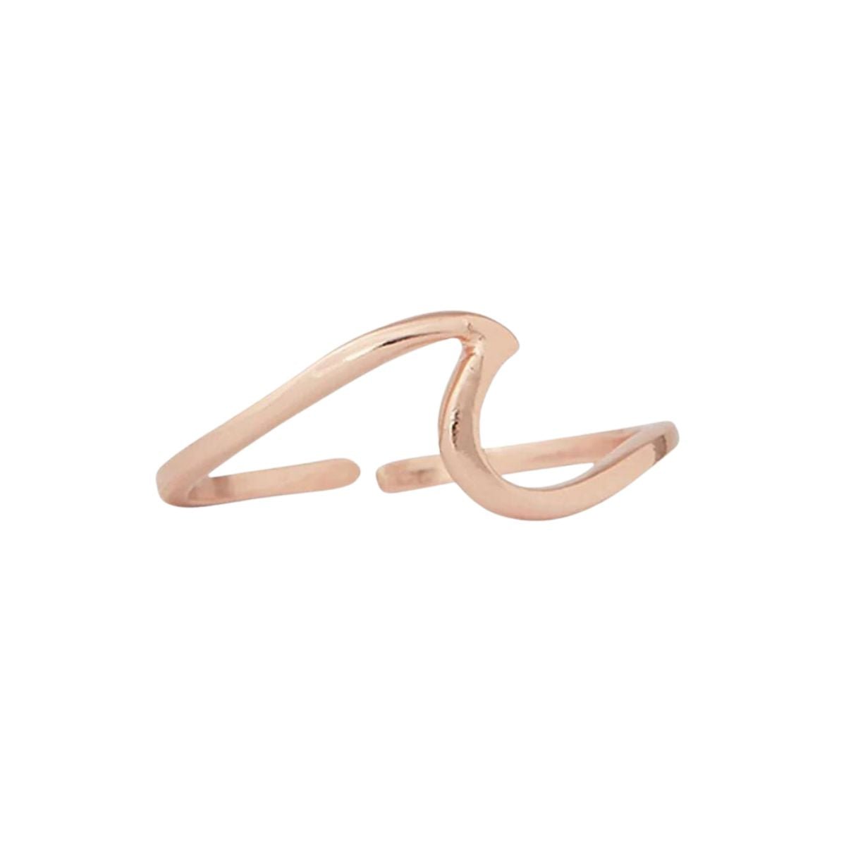 Pura Vida Wave Toe Ring in Rose Gold - BoardCo