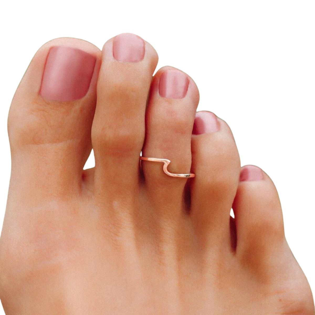 Pura Vida Wave Toe Ring in Rose Gold - BoardCo