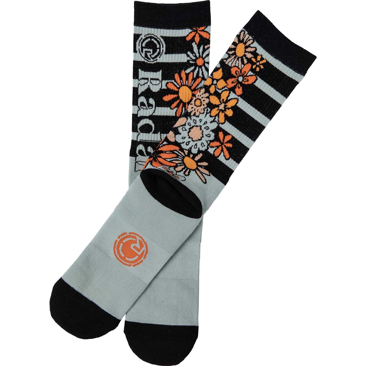 Radar Crew Socks in Flower Power - BoardCo