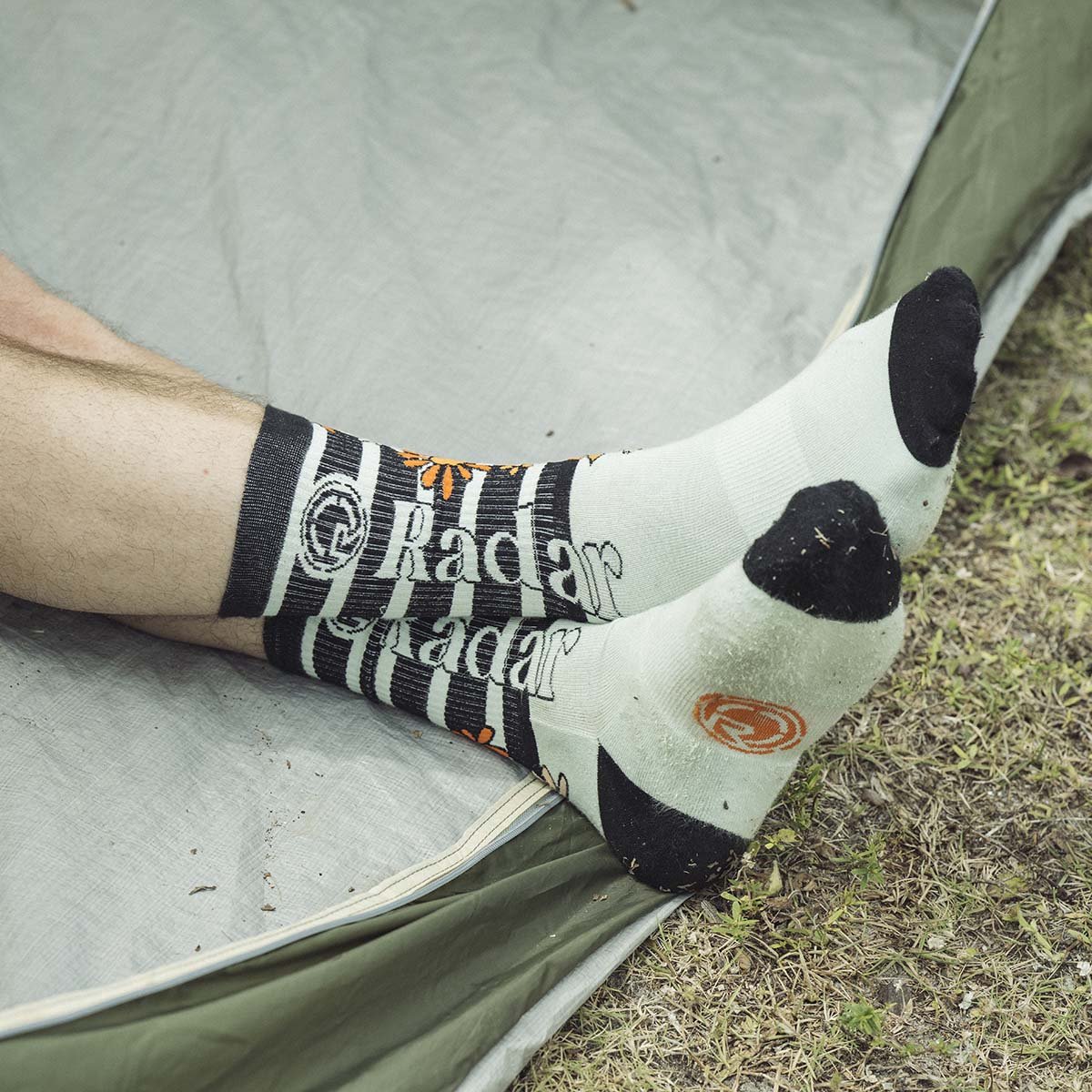 Radar Crew Socks in Flower Power - BoardCo