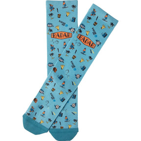 Radar Crew Socks in Ski Vibes - BoardCo