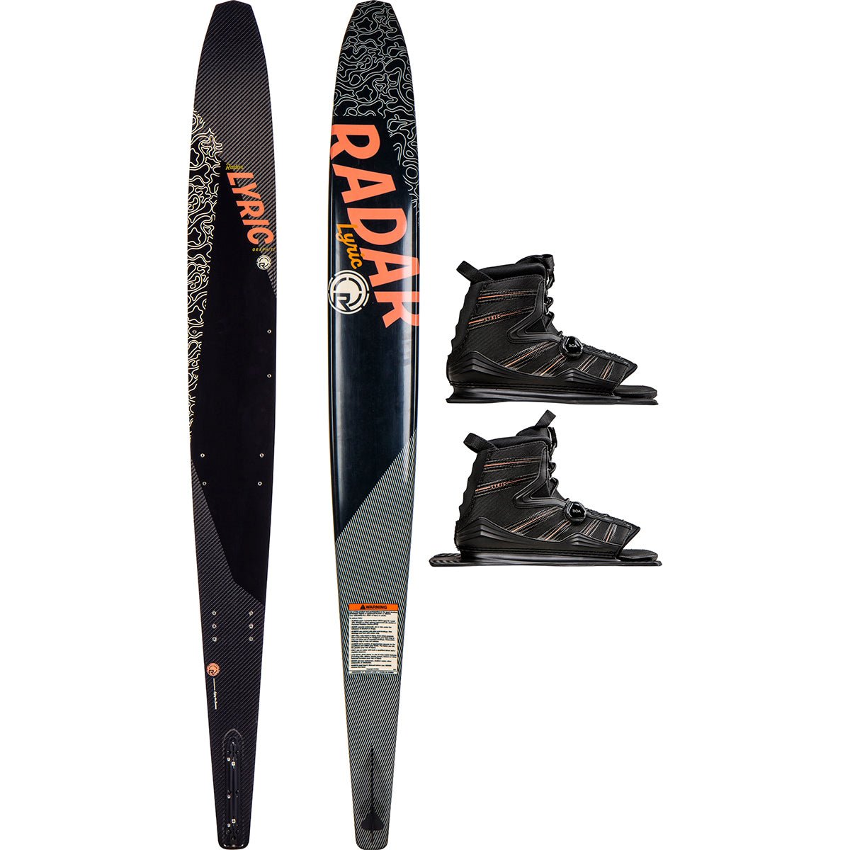 Radar Graphite Lyric w/ Double Lyric BOA Water Ski Package 2024 - BoardCo