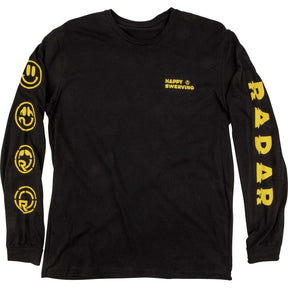 Radar Happy Swerving Long Sleeve Tee in Black - BoardCo