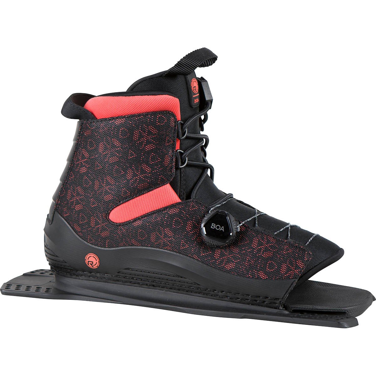 Radar Lyric BOA Rear Water Ski Binding Black / Coral 2021 - BoardCo