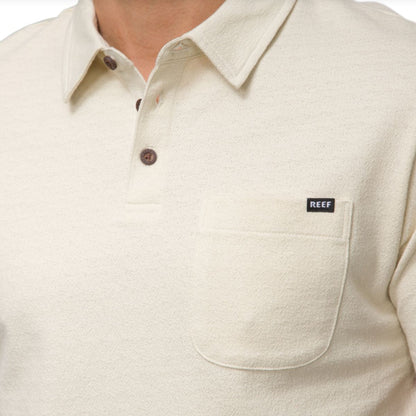 Reef Atwell Short Sleeve Knit Polo in Fog - BoardCo