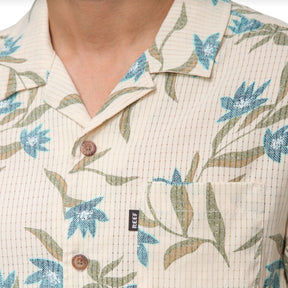 Reef Blake Short Sleeve Woven Men's Top in Fog - BoardCo