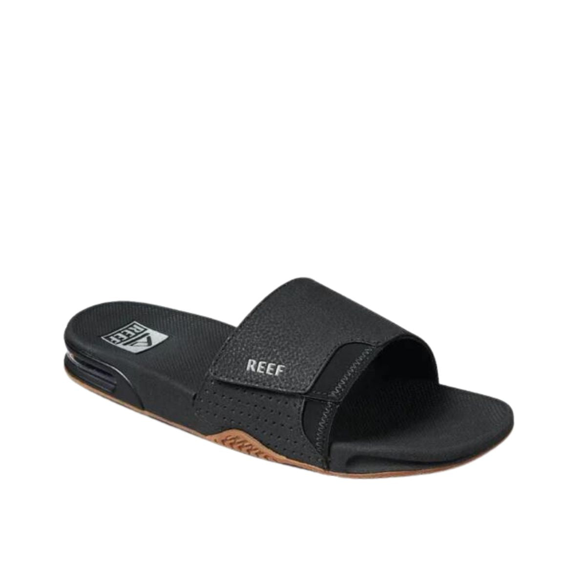 Reef Fanning Slide Black/Silver Men's Sandal - BoardCo