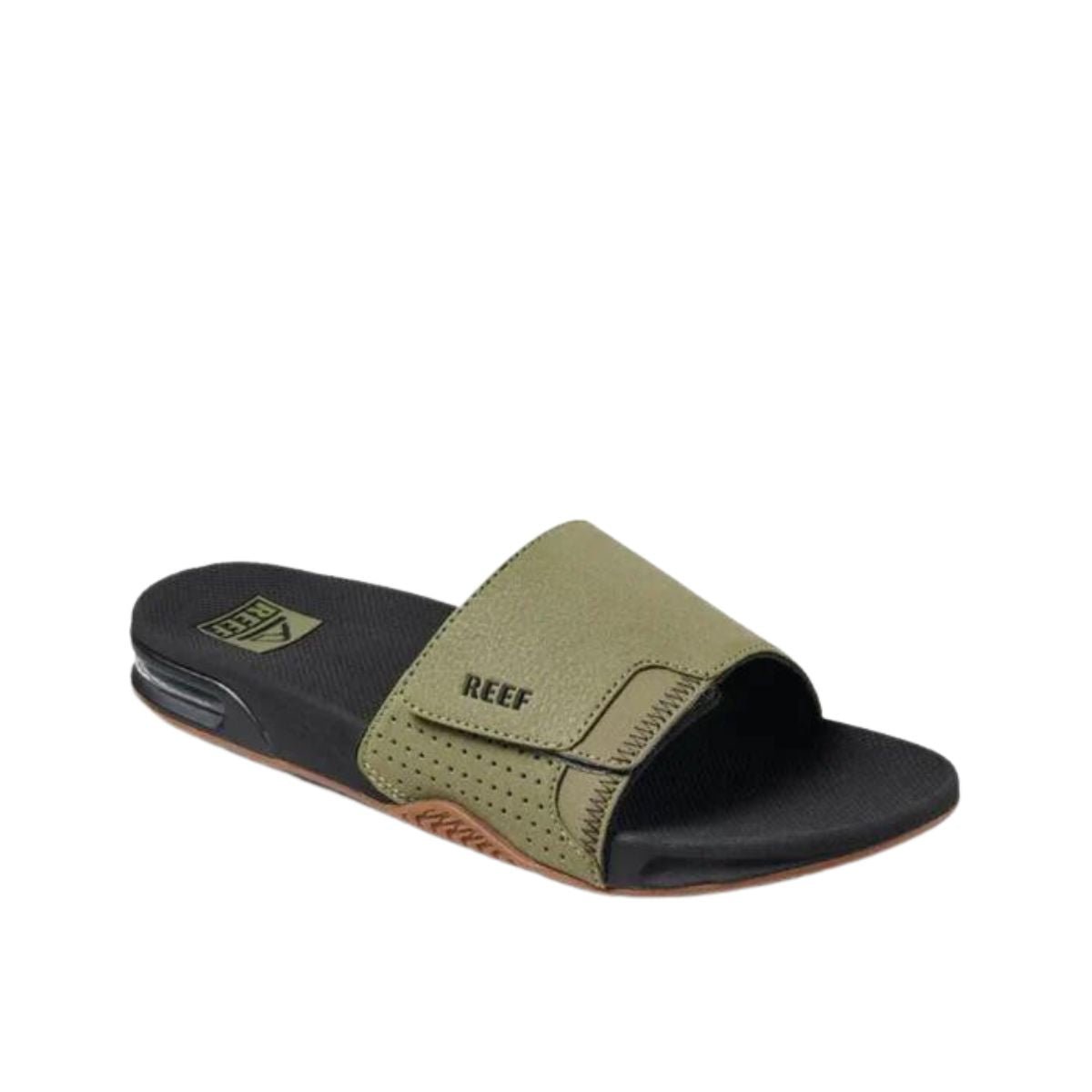 Reef Fanning Slide Olive/Gum Men's Sandal - BoardCo