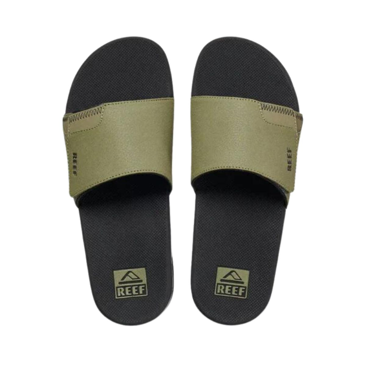 Reef Fanning Slide Olive/Gum Men's Sandal - BoardCo