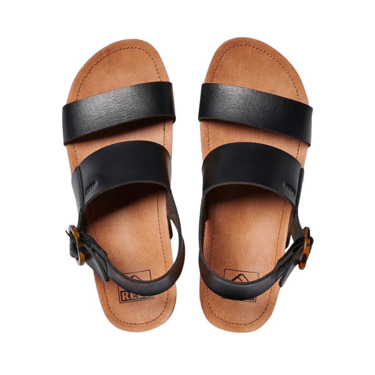 Reef Horizon Hi Buckle Womens Sandal in Black - BoardCo