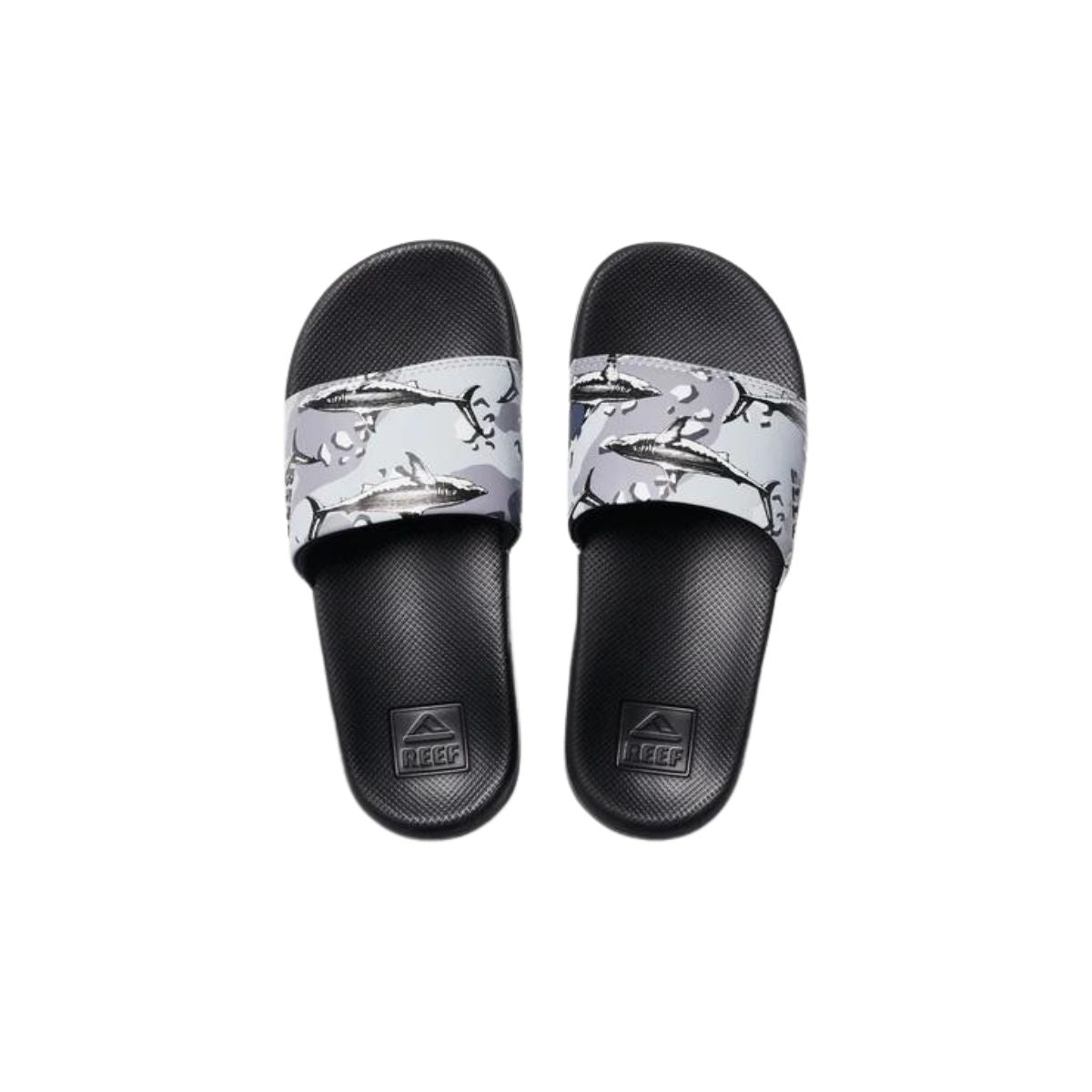 Reef Kids One Slide in Grey Camo Shark - BoardCo