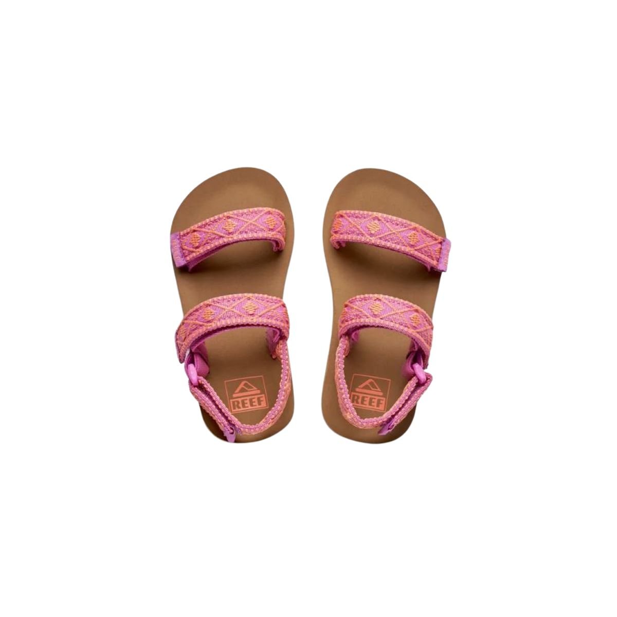 Reef Little Ahi Convertible Kids Sandals in Fuchsia Coral