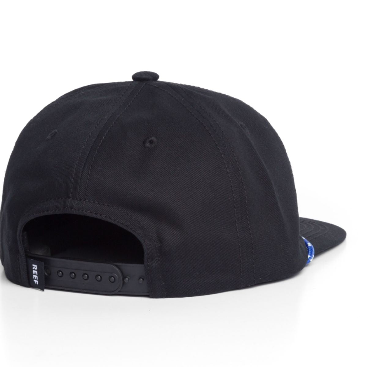 Reef Newbury Flat Bill Cord Hat in Caviar - BoardCo