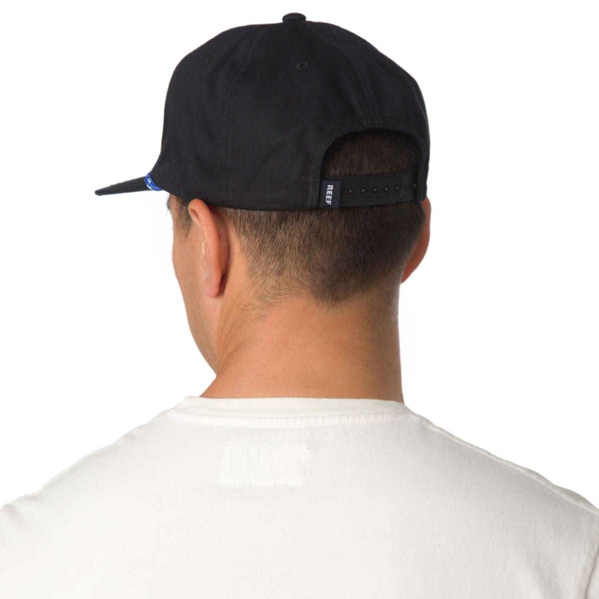 Reef Newbury Flat Bill Cord Hat in Caviar - BoardCo