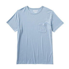 Reef Smith Men's Short Sleeve Knit in Dusty Blue - BoardCo