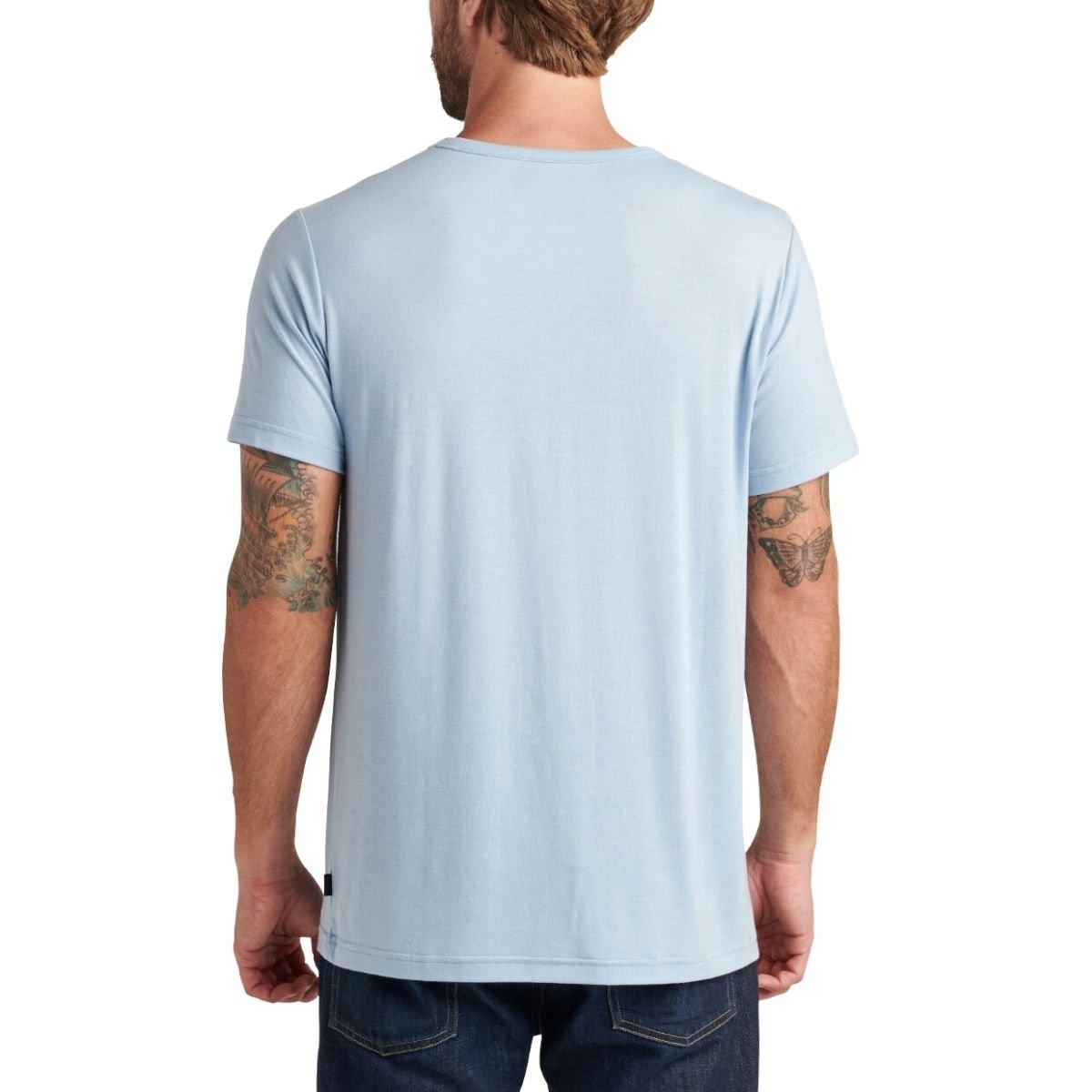 Reef Smith Men's Short Sleeve Knit in Dusty Blue - BoardCo