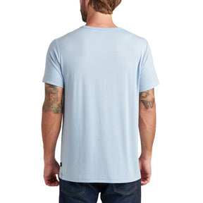 Reef Smith Men's Short Sleeve Knit in Dusty Blue - BoardCo