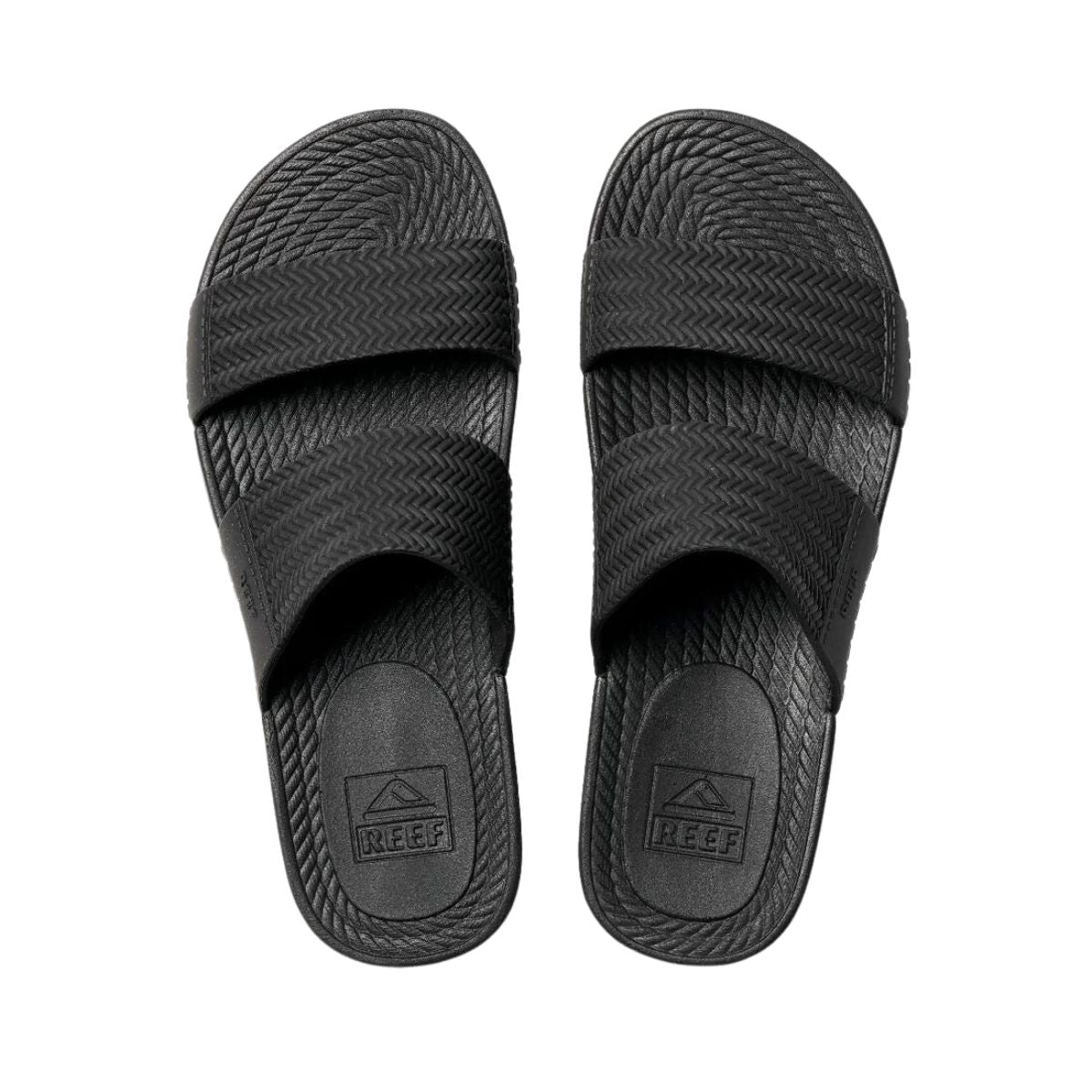 Reef Water Vista Slide Women's Sandal in Black - BoardCo