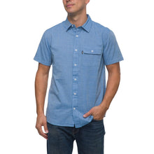 Reef Winfred Short Sleeve Poplin Shirt in Olympian Blue - BoardCo
