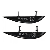 Ronix 1.2" Ramp Fiberglass Wakeboard Fins Black (2 Pack) - BoardCo