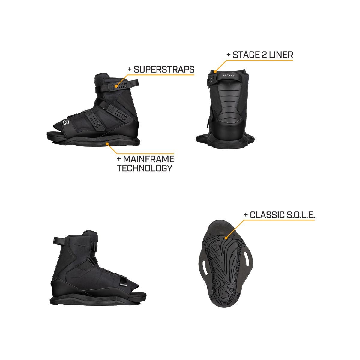 Ronix Anthem Wakeboard Bindings 2022 - BoardCo