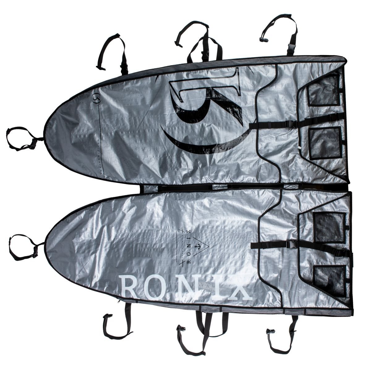 Ronix Bimini Top 4 Board Surf Case - Heather Grey / Orange - BoardCo