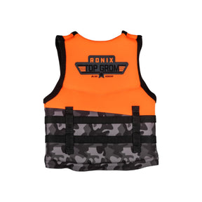 Ronix Boy's Top Grom CGA Life Jacket in Orange / Black Camo - BoardCo