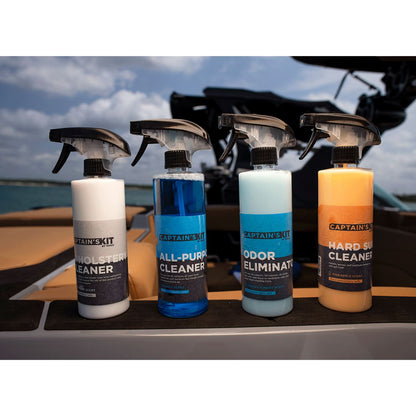 Ronix Captain's Kit 4pack - 16oz Cleaners (Upholstery, Hard Surface, Odor Elim, All Purpose) - BoardCo