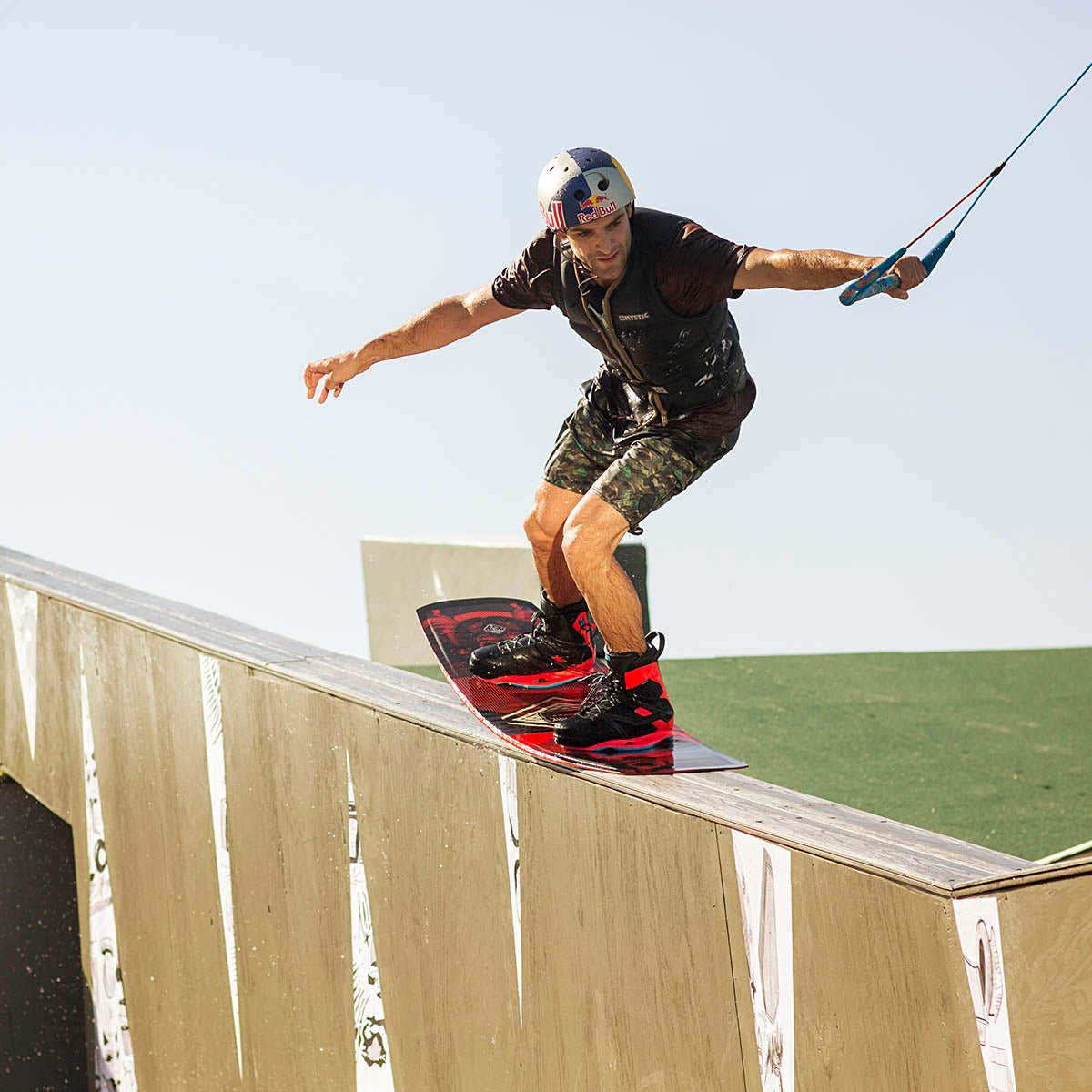 Ronix Kinetik Project Wakeboard Bindings Caffeinated Red/Blue 2018