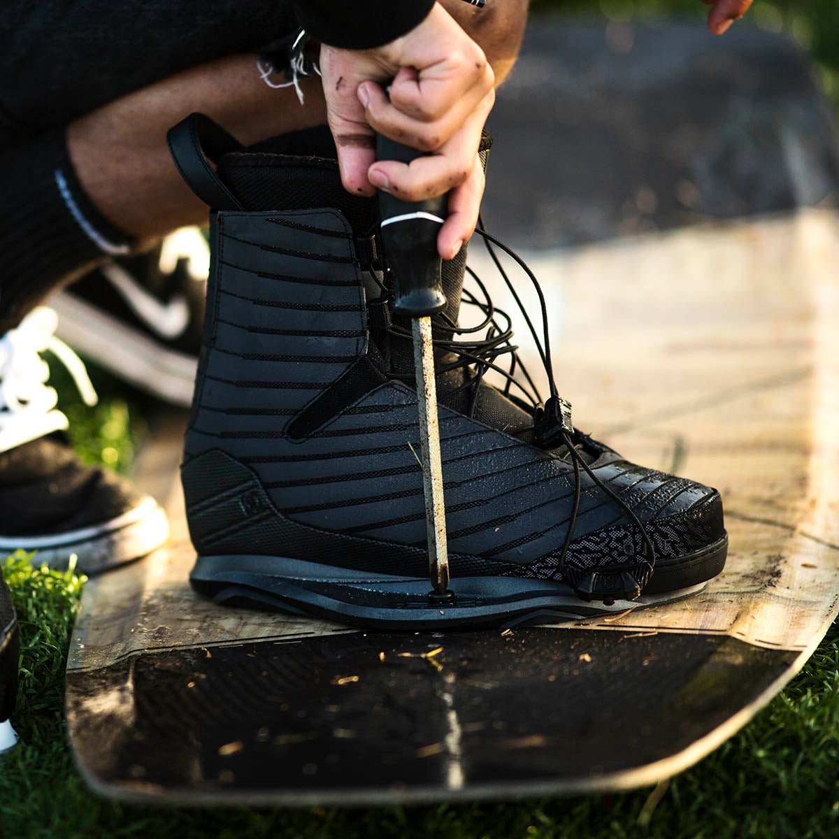 Ronix One Wakeboard Bindings Flash Blk/Titanium 2018 - BoardCo