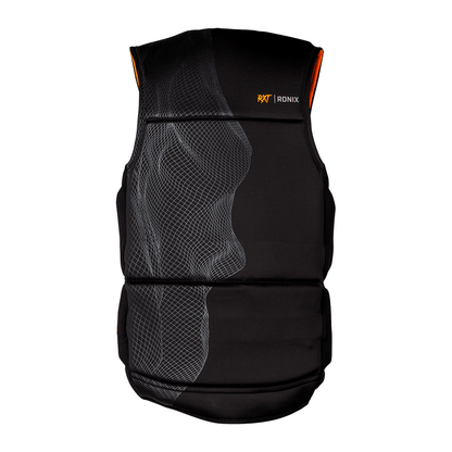 Ronix RXT Capella 3.0 CGA Life Jacket in Black / Electro Orange - BoardCo
