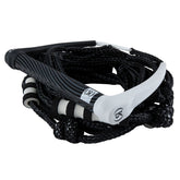 Ronix Silicone Bungee 25' Surf Rope with 11in. Handle in Black/White - BoardCo